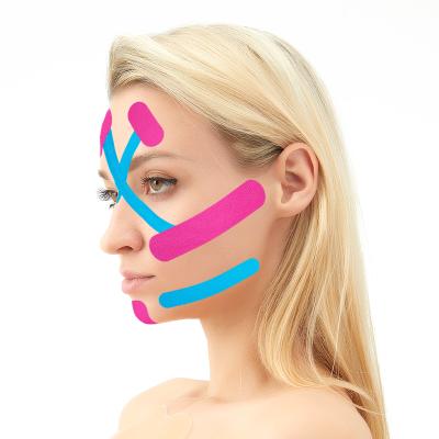 China Aupcon Cotton Facial Lifting High Elastic Lift Up Kinesiology Tape For Face Kinesiology Sports Tape 2.5cm*5m for sale