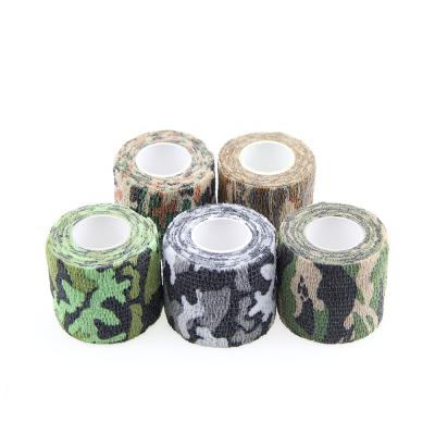 China Vet Cool Wrap Elastic Camouflage Printed Camouflage Cohesive Bandage for sale