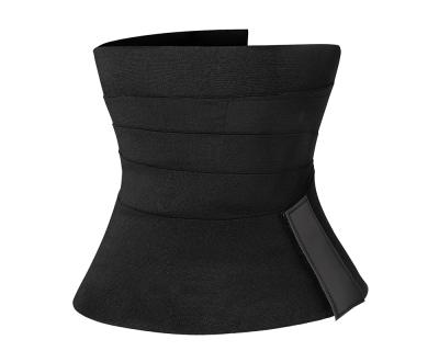 China Private Label Adult Women Slimming Workout Compression Double Belt Neoprene Waist Trainer for sale