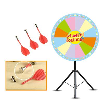 China Magnetic Lottery Turntable Board Lucky Dart 50 Draw Spin Spinning Professional Lucky Wheel Dry Erase 98 Fortune Game Color Customizable for sale