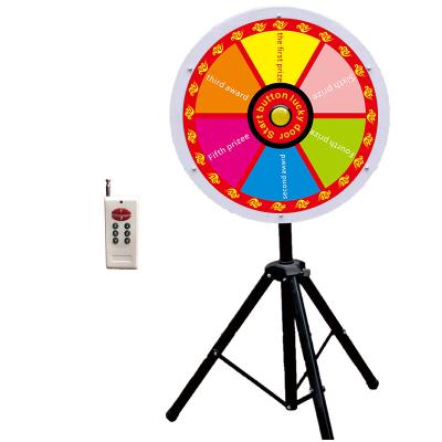 China 60cm Controllable Electronic Lottery Turntable Suction Spin Spinning Professional Dry Erase Lucky Wheel 61 Fortune Game Color Customizable for sale