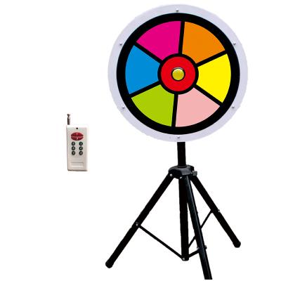 China 60cm Electronic Controllable Lottery Turntable Suction Spin Spinning Professional Dry Erase Lucky Wheel 62 Fortune Game Color Customizable for sale