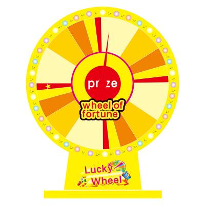 China dry lottery turntable 30 color erasing table top lucky draw spinning professional lucky game 57 customizable wheel of fortune for sale