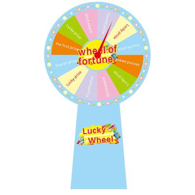 China 100cm Dry Wooden Activity Lottery Turntable Color Wipe Draw Lucky Spinning Professional Game 41 Lucky Wheel of Fortune Customizable for sale