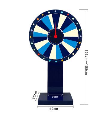 China Lottery Wood Turntable Lucky Activity 100 Draw Spin Spinning Professional Lucky Wheel of Fortune Game Customizable 39 Color Dry Erase for sale