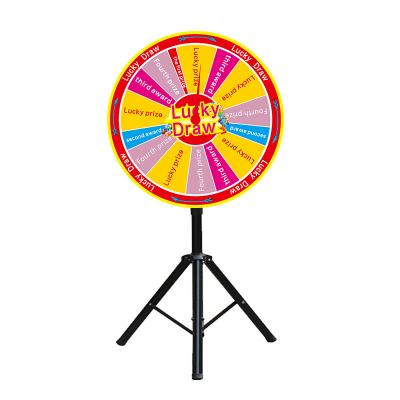 China 50cm Activity Lottery Turntable Draw Lucky Spin Spinning Professional Lucky Wheel of Fortune Game Color Customizable 111 Dry Erase for sale