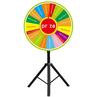 China Diameter 50cm Activity Lottery Suction Lucky Spin Spinning Fortune Spinning Wheel Game Professional Lucky Spinning 21 Color Dry Erase Wheel for sale