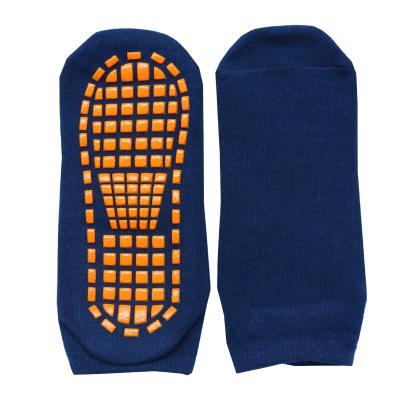 China Custom Antibacterial Uron Rebound Socks Trampoline Grip Cotton Trampoline Socks for sale