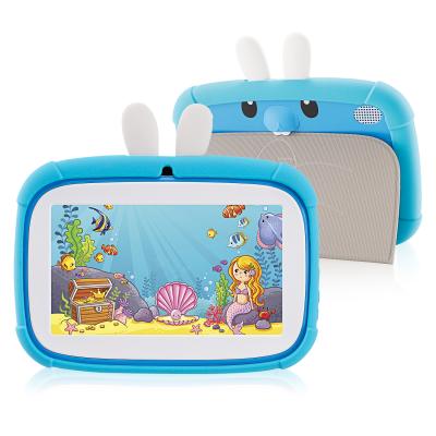 China Veidoo Tablets 7 Inch 32GB IPS Screen Android Tablet Educational Storage Children With Cute Rabbit Shape Cover Tablet For Kids for sale