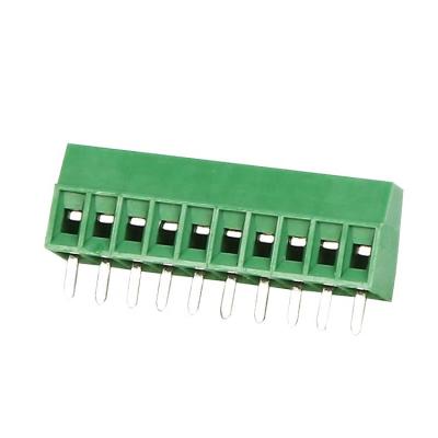 China PA66 KF128L 2.54mm Pitch DG308 Screw Terminal Block 2pin 3/4/5/6/7/8/9/10 Posts PCB Terminal Block Connector for sale