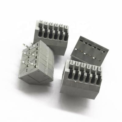 China PA66 hot sale 250 screwless terminal block 2.5mm 3.5mm pitch pcb spring terminal block connector KF250 DG250 WJ250 for sale