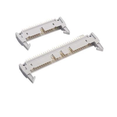 China PCB factory sales pitch 2.54mm PCB connector two rows vertical straight pin DC2 20PIN 40PIN wrapped ejector header connector for sale