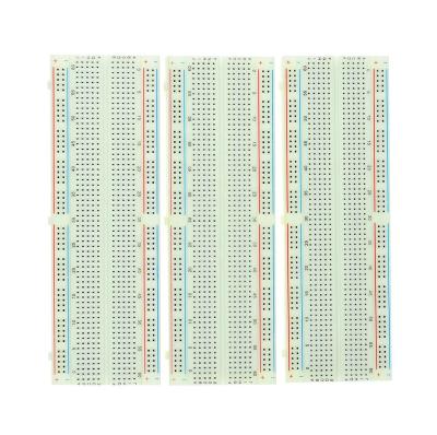 China Learning Breadboard Solderless Breadboard Universal Red and Blue Lines 3-5A MB-102/830 Link Point for sale