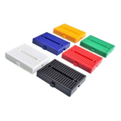 China Experimental Mini Solderless Breadboard SYB-170 White Color 170 Hole Breadboard Points With Wire Jumper for sale