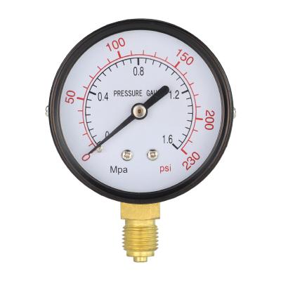 China Leierda 2.5inches 63mm pressure gauge pressure gauge pressure gauge cheap lower connection factory direct sale LPG60 for sale