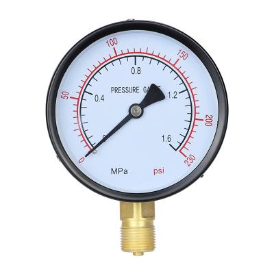 China Leierda 4inches 100mm Cheap Water Pressure Gauge Pressure Gauge Pressure Gauge Mount Gas Pressure Gauge LPG10014 for sale