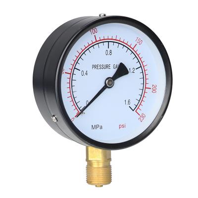 China Leierda 4inches 100mm Cheap Water Pressure Gauge Pressure Gauge Pressure Gauge Mount Gas Pressure Gauge LPG10014 for sale