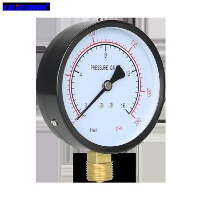 China Leierda 4inches 100mm Pressure Gauge Gauge For Water Gas Cheap Economy Pressure Gauge LPG10014 for sale