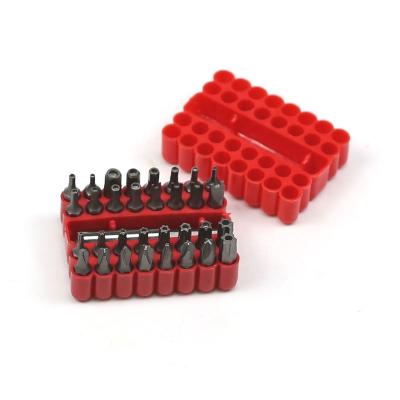 China 33pcs Purpose Size Standard 25mm 6.35mm Steel Multi Hex Screwdriver Bit Set for sale