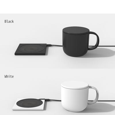 China New Design C03 Temperature Display Intelligent Cup Warmer Wireless Coffee Cup Charger Passionate Gift With High Quality for sale