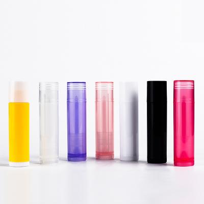 China Cosmetic 5ml 5g BPA Free Small Size Black White Clear Around Empty Lip Balm Containers for sale