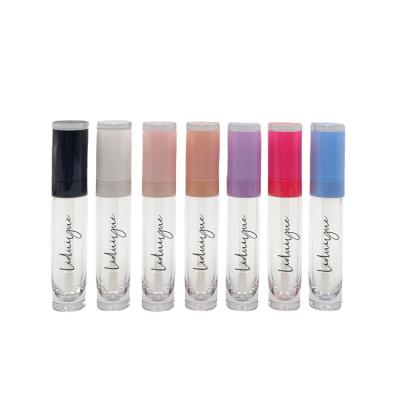 China Moq 8ml tube cosmetic factory wholesale lip gloss bottom round fancy empty lip gloss tubes with private logo for sale