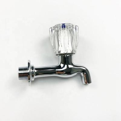 China Modern Brass Wall Mounted Faucet Quick Open With High Quality Plastic Handle for sale