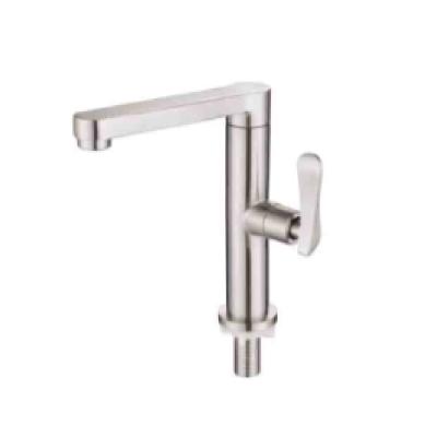 China Thermostatic Faucets 304 Stainless Steel Single Basin Kitchen Cold Water Faucet Mixer Wall Mounted Single Cold Taps for sale