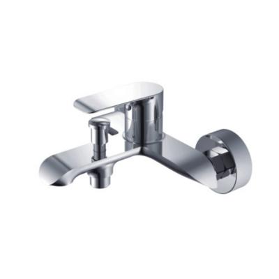 China Without Slide Bar Unique Design Luxury Brass Wall Mounted Bath Shower Mixer Tap Shower Bath Mixer Tap For Bathroom for sale