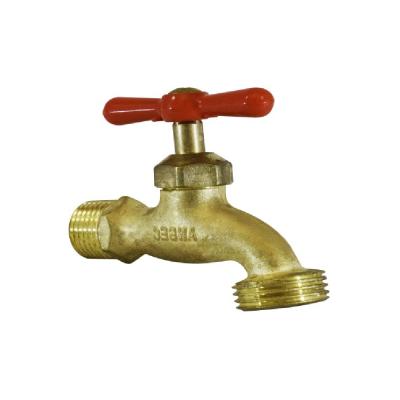 China Hot Sale Traditional Cheap Price 1/2 Inch Outdoor Cooper Plated Zinc Bibcock Faucets Bibcock Water Faucet Bibcock Taps Supplier With Zinc Handle for sale