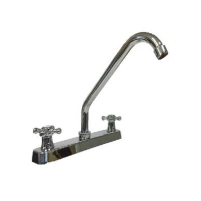 China Cocina de griferia Thermostatic Contemporary Deck Mounted Kitchen Sink Faucet Mixer Tap China Factory Spring Kitchen Faucets for sale