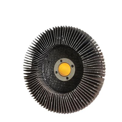 China Manufacturers 115mm Aluminum Oxide Flap Disc Vertical Metal Abrasive Wheel Sanding Polishing Grinding Sand for sale