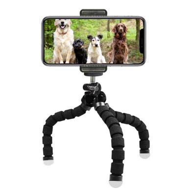 China Capture Clean Shots From Any Handheld Mobile Phone Mini Tripod Custom Logo Acceptable Smartphone Strong Light Weight Flexible Angled Sponge Octopus for sale