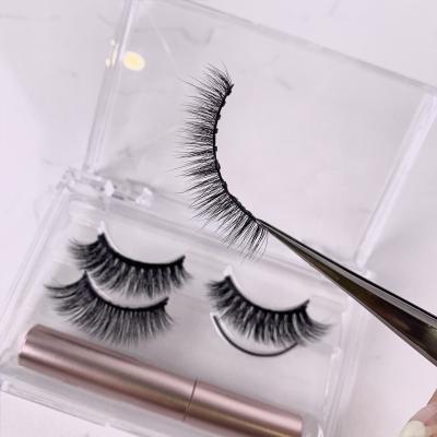 China Wholesale Sensitive Magnetic Free Magnetic False Eyelashes 3d Lashes Cruelty False Eyelash Magnetic Eye Lashes Vegan Lashes Private Label for sale