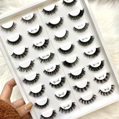 China Russian Strip Lashes In Volume Long Running Natural Russian Strip Lashes Wholesale Dramatic Russian Faux Mink Style Eyelash Extensions D Loop Curl for sale