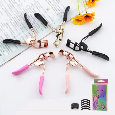 China Professional PASSIONATE Professional Eye Lash Lifter Stainless Steel Eye Wick Curler Eyelash Curler with Comb for sale