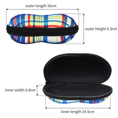 China Glasses Or Others Package Hard Storage Zipper Sunglasses Case For Women Reading Light Duty EVA Glasses Case for sale