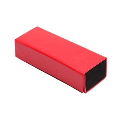 China Glasses or Others Package Custom Shipping Logo Red Color Soft PU Leather Case Boxes Sunglasses for sale