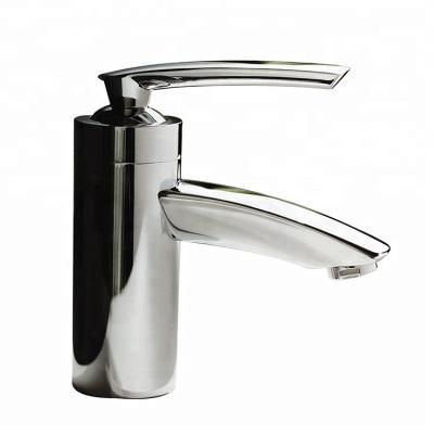 China Novelty Faucets Single Hole Polished Basin Faucet Classic Metered Bathroom Sink Faucet for sale