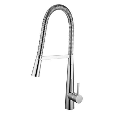 China High Quality Thermostatic Commercial Chrome Faucets Spring Brass Kitchen Faucet With Spray for sale