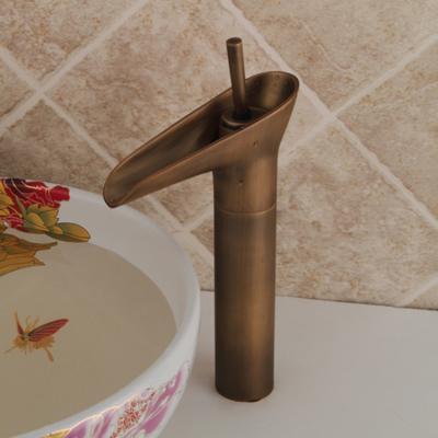 China Retro Faucets Home Decoration Faucet Bathroom Art Metered Brass Basin Faucets for sale