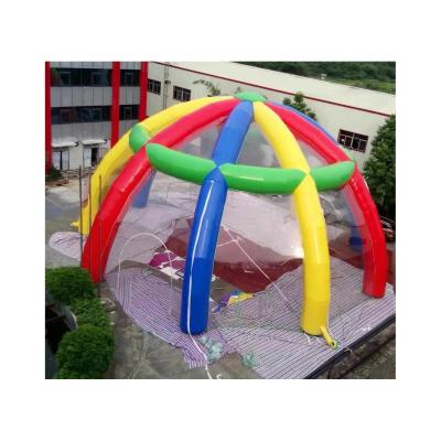 China SZL Spider Indoor Inflatable Transparent Dome Tent Outdoor Camping Clear Air Inflatable Dome for sale