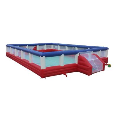 China Guangzhou new year festival/holiday/sports pvc inflatable football and basketball court for kids and adults sports games for sale