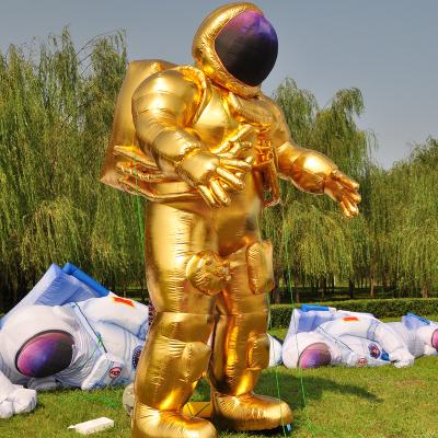 China Festival Golden Color Events Inflatable Parade Astronaut / Inflatable /holiday Guangzhou New Year Big Astronaut for sale