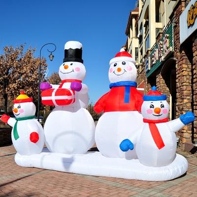 China Outdoor Inflatable Festival/Backyard Christmas /holiday Guangzhou New Year Decorations Inflatable Standing Snowman for sale