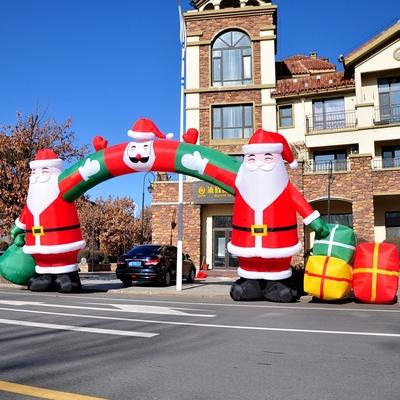 China Christmas /holiday Guangzhou New Year Inflatable Festival/Christmas Inflatable Advertising Santa Arch Entrance for sale