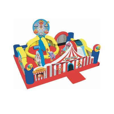 China Large SZL Circus Theme Bouncer Inflatable Castle Amusement City Indoor Outdoor Indoor Playground for sale