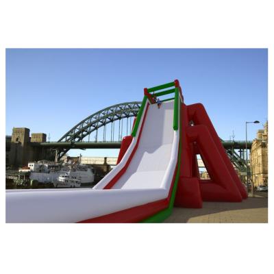 China Guangzhou China 60*15*16m Large Outdoor Indoor Play Inflatable Giant Water Slide For Sale Inflatable Slide Water for sale