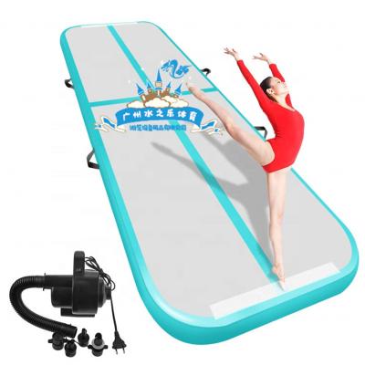 China Guagnzhou Factory Air Gymnastics Fitness Sports Yoga Exercise Gym Home Air Gym Mat High Quality Inflatable Track Mat for sale