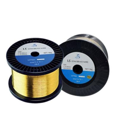 China Fiber welding and factory direct welding wire cutting EDM wire electrode EDM brass wire 0.25MM for sale